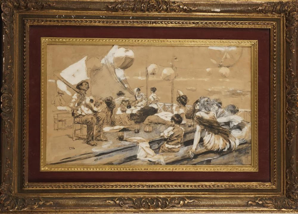  43-Ettore Tito-Concerto sulla terrazza 